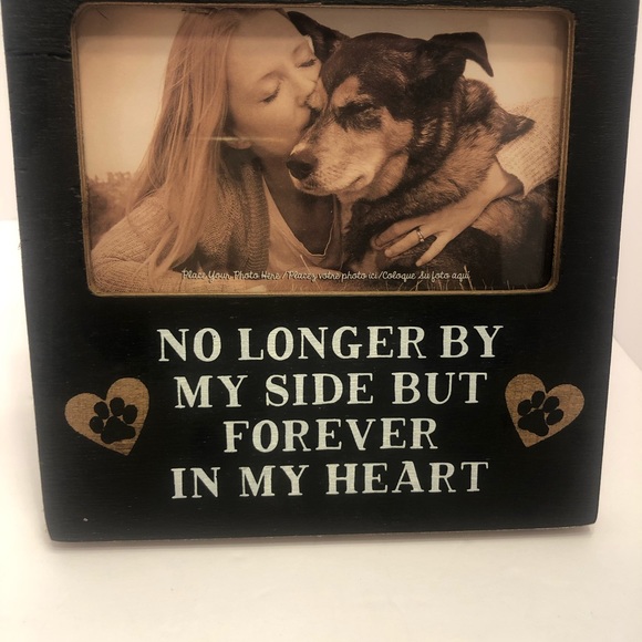 No longer by my side forever in my heart black  wood frame 6”x6” NWT - Picture 5 of 5